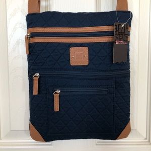 Stone Mountain quilted crossbody handbag